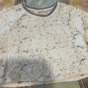 Elegant White Lace Top